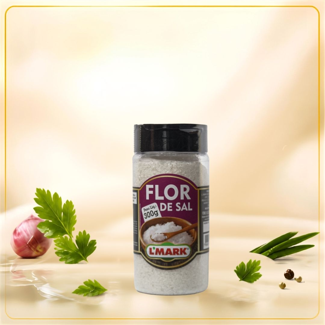 Flor de Sal Tubo 300g - L'Mark Temperos e Condimentos Artesanais - Fabrica em Palmas TO