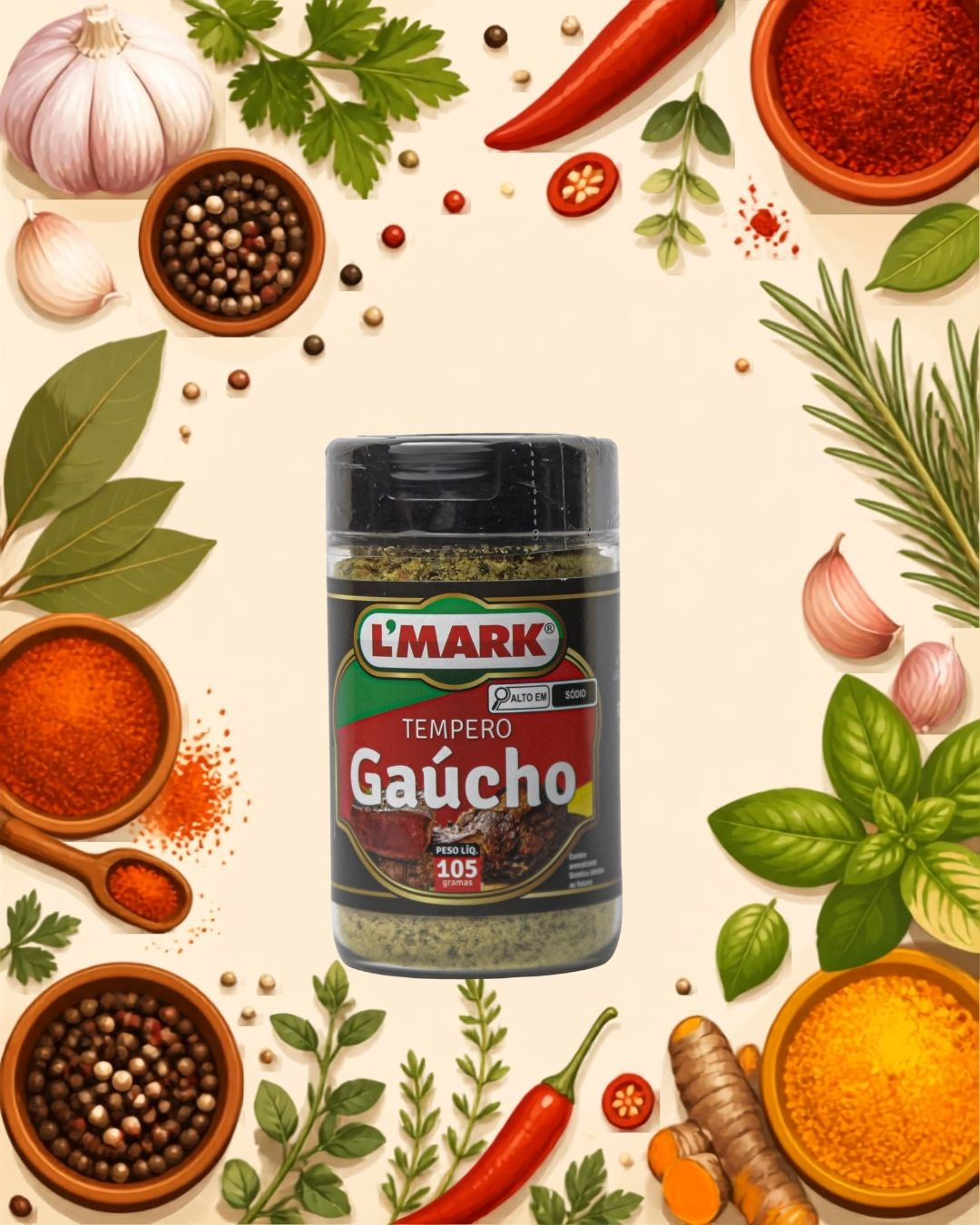 Tempero Gaúcho para Churrasco Campeiro 105g